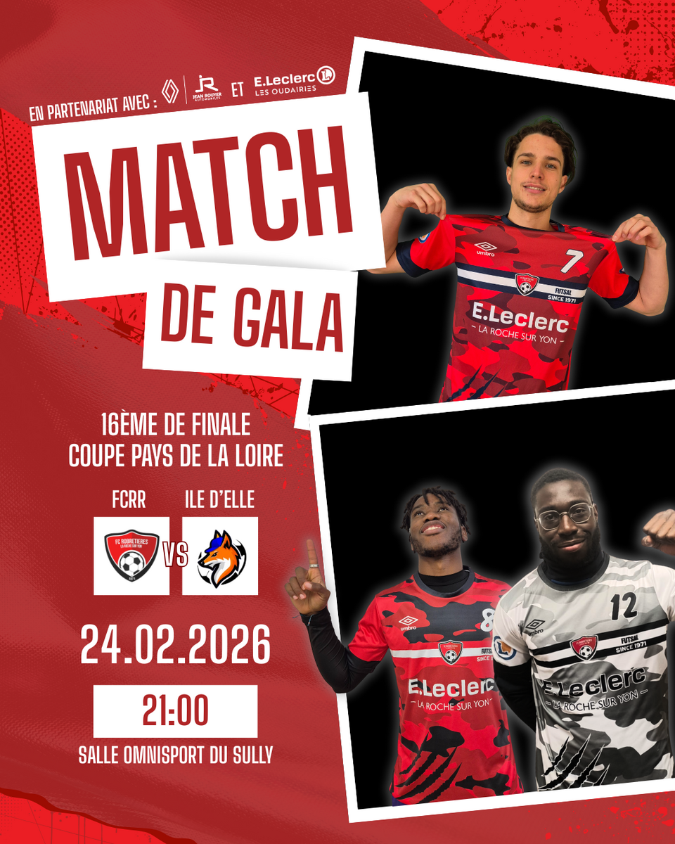16ème de Finale Coupe Pays de la Loire Futsal