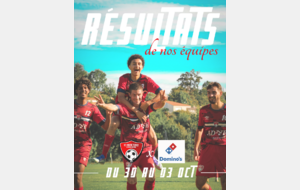 RESULTATS DE LA SEMAINE - DU 21  AU 25 NOV