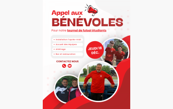APPEL AUX BENEVOLES