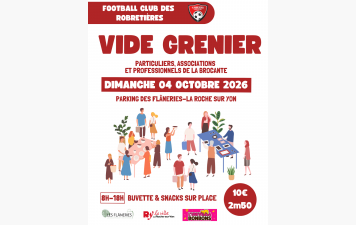 4ème VIDE GRENIER DES ROBROS - OCTOBRE 2026